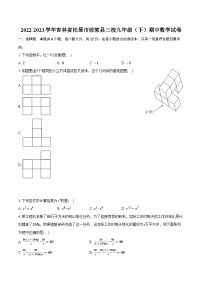 2022-2023学年吉林省松原市前郭县三校九年级（下）期中数学试卷（含解析）