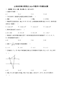 2024年山东省济南市莱芜区九年级中考数学模拟试题（原卷版+解析版）