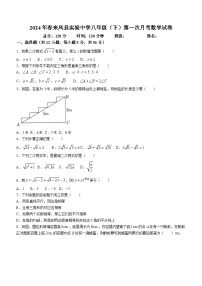 湖北省恩施土家族苗族自治州来凤县实验中学2023-2024学年八年级下学期月考数学试题（无答案）