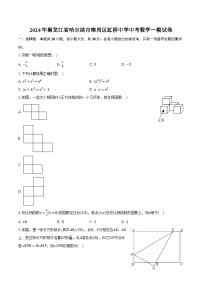 2024年黑龙江省哈尔滨市南岗区虹桥中学中考数学一模试卷（含解析）