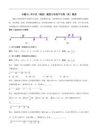 2024年中考数学二轮复习几何模型解读与提分精练 专题01 双中点（线段）模型与双角平分线（角）模型（2份打包，原卷版+解析版）