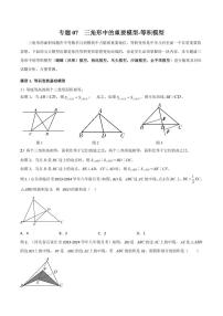 2024年中考数学二轮复习几何模型解读与提分精练 专题07 三角形中的重要模型-等积模型（2份打包，原卷版+解析版）