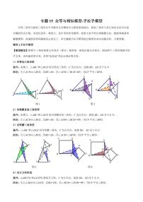 2024年中考数学二轮复习几何模型解读与提分精练 专题15 全等与相似模型-手拉手模型（2份打包，原卷版+解析版）