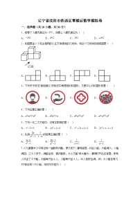 2024年辽宁省沈阳市铁西区九年级中考零模后数学模拟预测题（含解析）