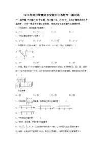 2023年湖北省襄阳市宜城市中考一模数学试题（含解析）