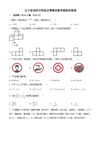 2024年辽宁省沈阳市铁西区九年级中考零模后数学模拟预测题（原卷版+解析版）