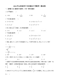 2024年山东省济宁市任城区中考数学一模模拟试题（原卷版+解析版）