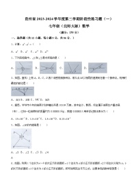 贵州省毕节市金沙县第四中学2023-2024学年七年级下学期4月月考数学试题（含答案）