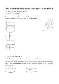 2022-2023学年吉林省松原市前郭县三校九年级（下）期中数学试卷（含解析）