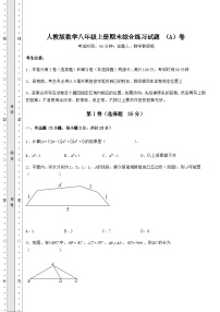 综合解析人教版数学八年级上册期末综合练习试题 （A）卷（含答案详解）