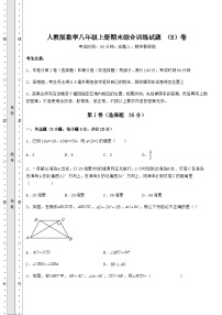 综合解析-人教版数学八年级上册期末综合训练试题 （B）卷（含答案及详解）