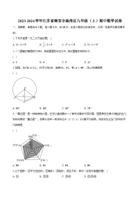 2023-2024学年江苏省南京市秦淮区九年级（上）期中数学试卷（含解析）