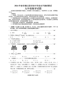 2024年江苏省无锡市江阴市中考一模数学试题