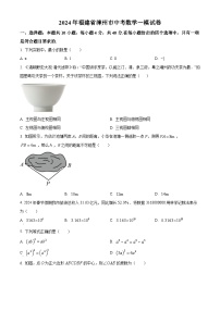 2024年福建省漳州市中考一模数学试题（原卷版+解析版）