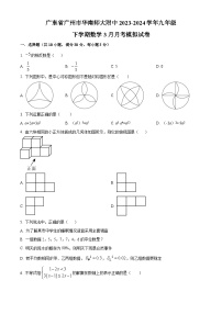 2024年广东省广州市华南师范大学附属中学中考模拟数学试题（原卷版+解析版）