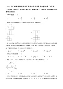 2024年广东省深圳市龙华区新华中学中考一模数学试题（原卷版+解析版）