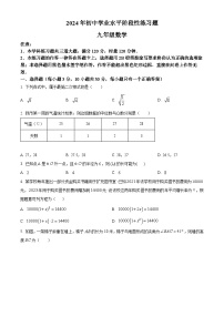 2024年湖南省衡阳市蒸湘区中考一模数学试题（原卷版+解析版）