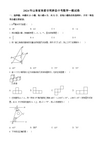 2024年山东省东营市利津县中考数学一模模拟试题（原卷版+解析版）