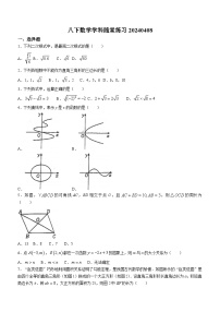 北京市首师大附中北校区2023~2024学年八年级下学期月考数学试题(无答案)