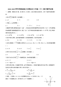 2022-2023学年河南省新乡市辉县市八年级（下）期中数学试卷(含解析）