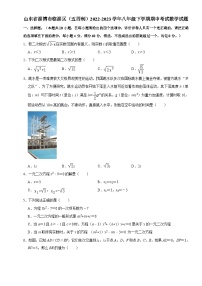 山东省淄博市临淄区（五四制）2022-2023学年八年级下学期期中考试数学试题
