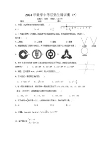 2024年数学中考特训集7