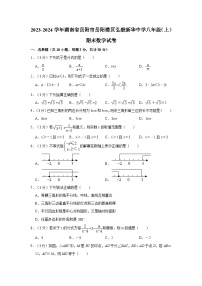 湖南省岳阳市岳阳楼区弘毅新华中学2023-2024学年八年级上学期期末数学试卷