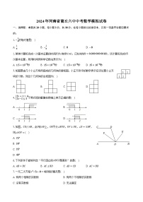 2024年河南省商丘六中中考数学模拟试卷(含解析）