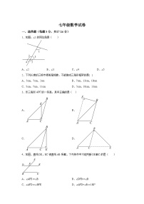 江苏省盐城市阜宁县实验初级中学2023-2024学年七年级下册3月月考数学试题（含解析）