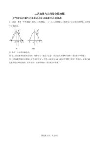 二次函数与几何综合压轴题-2024年中考数学