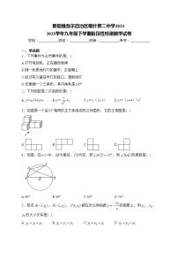 新疆维吾尔自治区喀什第二中学2022-2023学年九年级下学期阶段性检测数学试卷(含答案)