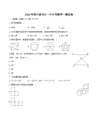2024年四川省内江一中中考数学一模试卷（含解析）