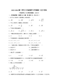 新疆维吾尔自治区阿克苏地区阿克苏市2023-2024学年八年级下学期4月月考数学试题（含解析）