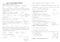 2024年广东省九年级数学中考模拟试卷