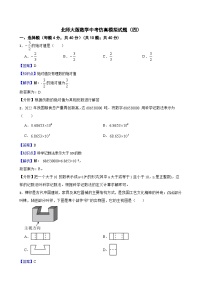 北师大版数学中考仿真模拟试题（四）