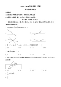 辽宁省大连市瓦房店市2023-2024学年七年级下学期4月月考数学试题（原卷版+解析版）