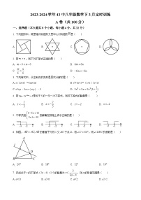 四川省成都市第四十三中学校2023-2024学年八年级下学期3月月考数学试题（原卷版+解析版）