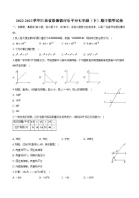 2022-2023学年江西省景德镇市乐平市七年级（下）期中数学试卷（含解析）