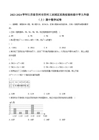 2023-2024学年江苏省苏州市苏州工业园区星海实验初级中学九年级（上）期中数学试卷（含解析）