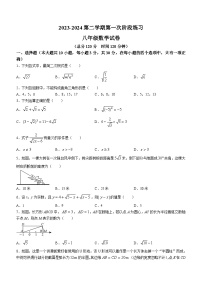 辽宁省葫芦岛市兴城市第二初级中学2023-2024学年八年级下学期第一次阶段练习数学试题（含答案）