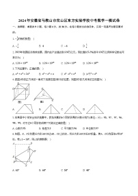 2024年安徽省马鞍山市花山区东方实验学校中考数学一模试卷（含解析）