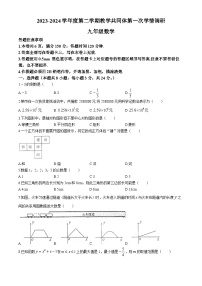 江苏省宿迁市宿城区新区九年级共同体2023-2024学年九年级下学期第一次学情调研数学试题(无答案)