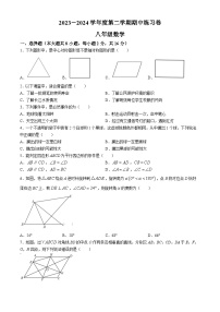 江苏省南京市2023-2024学年八年级下学期期中数学试题