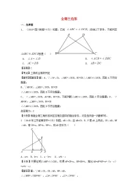 中考数学真题分类汇编第一期专题21全等三角形试题含解析