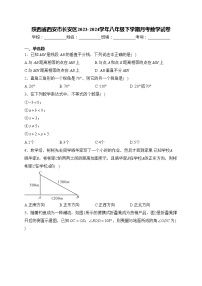 陕西省西安市长安区2023-2024学年八年级下学期月考数学试卷(含答案)