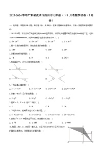 2023-2024学年广东省茂名市高州市七年级（下）月考数学试卷（3月份）（含解析）