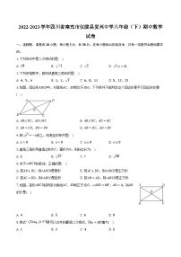 2022-2023学年四川省南充市仪陇县复兴中学八年级（下）期中数学试卷（含解析）