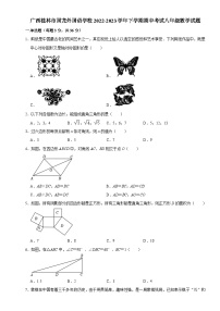 广西桂林市国龙外国语学校2022-2023学年下学期期中考试八年级数学试题+