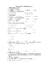 江苏省无锡市羊尖中学2023-2024学年七年级下学期3月限时练习数学试题