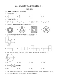 2024年黑龙江省哈尔滨市巴彦县中考一模数学试题（原卷版+解析版）